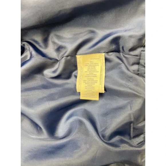 OshKosh B'gosh Winter Jacket Girls Coat Size 5/6 Cute!! Blue Pink Retro Stripes - Picture 8 of 13